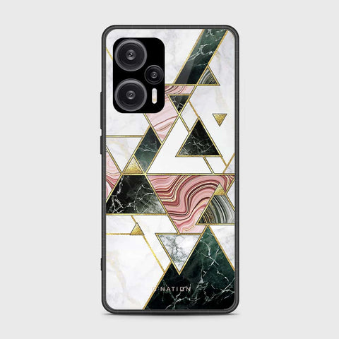 Xiaomi Poco F5  Cover- O'Nation Shades of Marble Series - HQ Ultra Shine Premium Infinity Glass Soft Silicon Borders Case