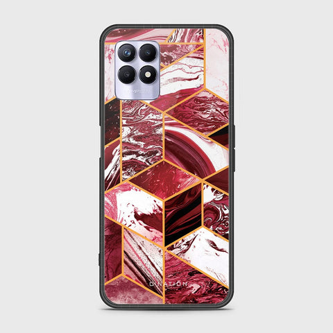 Realme 8i Cover - O'Nation Shades of Marble Series - HQ Ultra Shine Premium Infinity Glass Soft Silicon Borders Case