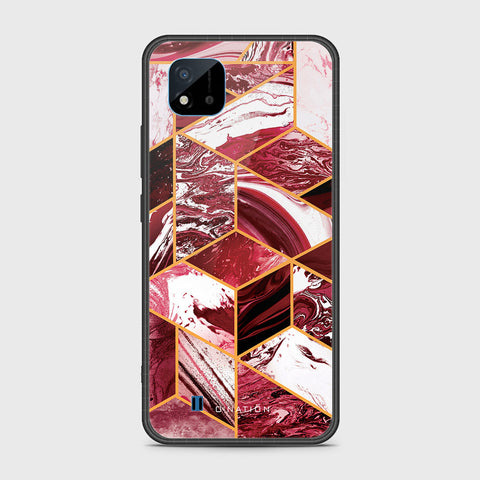 Realme C20 Cover- O'Nation Shades of Marble Series - HQ Ultra Shine Premium Infinity Glass Soft Silicon Borders Case