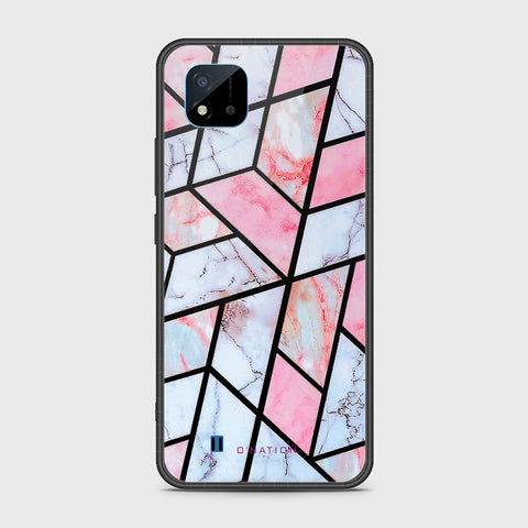 Realme C20 Cover- O'Nation Shades of Marble Series - HQ Ultra Shine Premium Infinity Glass Soft Silicon Borders Case