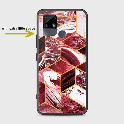 Realme C12 Cover- O'Nation Shades of Marble Series - HQ Ultra Shine Premium Infinity Glass Soft Silicon Borders Case