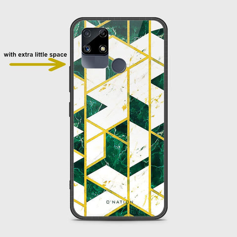 Realme Narzo 30A Cover- O'Nation Shades of Marble Series - HQ Ultra Shine Premium Infinity Glass Soft Silicon Borders Case