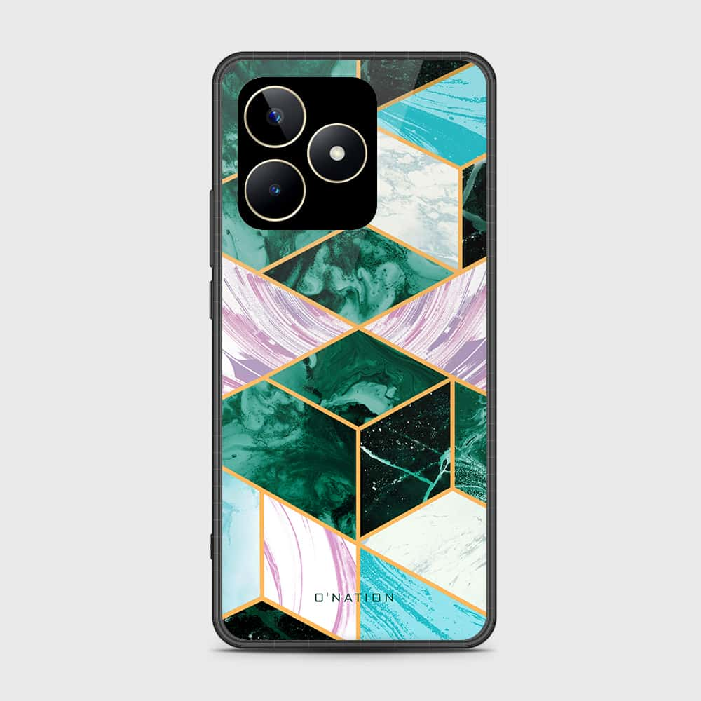 Realme Narzo N53 Cover- O'Nation Shades of Marble Series - HQ Ultra Shine Premium Infinity Glass Soft Silicon Borders Case