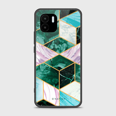 Xiaomi Redmi A2 2023 Cover - O'Nation Shades of Marble Series - HQ Ultra Shine Premium Infinity Glass Soft Silicon Borders Case