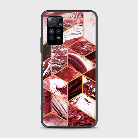 Xiaomi Redmi Note 11E Pro Cover - O'Nation Shades of Marble Series - HQ Ultra Shine Premium Infinity Glass Soft Silicon Borders Case