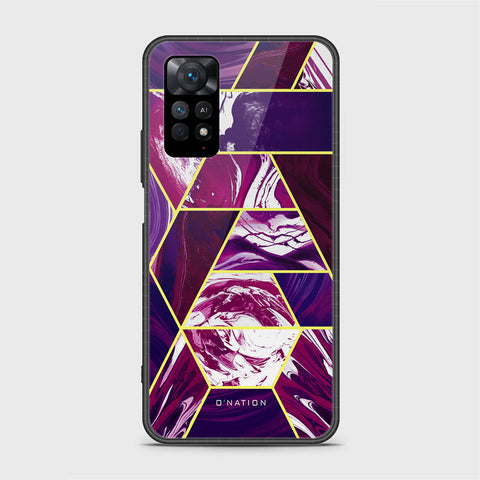 Xiaomi Redmi Note 11 Pro Cover - O'Nation Shades of Marble Series - HQ Ultra Shine Premium Infinity Glass Soft Silicon Borders Case
