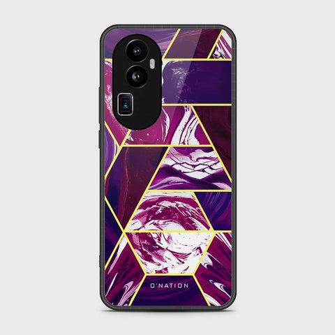 Oppo Reno 10 Pro Plus Cover- O'Nation Shades of Marble Series - HQ Ultra Shine Premium Infinity Glass Soft Silicon Borders Case