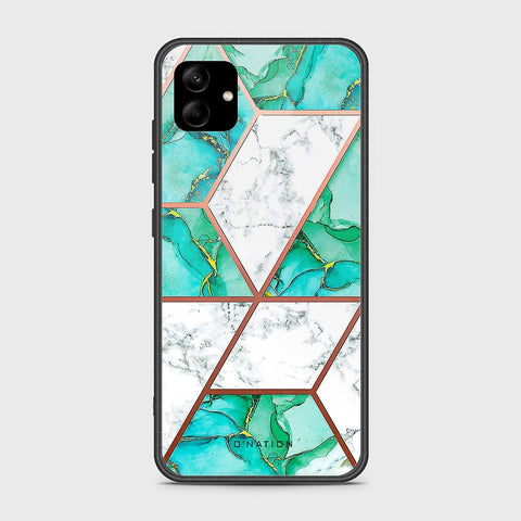 Samsung Galaxy A04e Cover - O'Nation Shades of Marble Series - HQ Ultra Shine Premium Infinity Glass Soft Silicon Borders Case