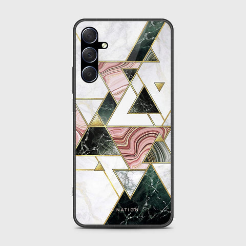 Samsung Galaxy M54 Cover- O'Nation Shades of Marble Series - HQ Ultra Shine Premium Infinity Glass Soft Silicon Borders Case