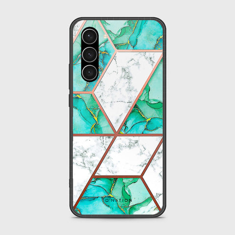 Samsung Galaxy S23 5G Cover- O'Nation Shades of Marble Series - HQ Ultra Shine Premium Infinity Glass Soft Silicon Borders Case