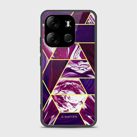 Infinix Smart 7 Cover- O'Nation Shades of Marble Series - HQ Ultra Shine Premium Infinity Glass Soft Silicon Borders Case