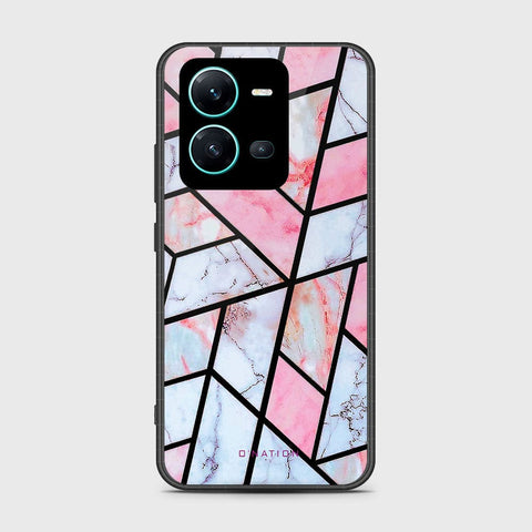 Vivo V25 5G Cover- O'Nation Shades of Marble Series - HQ Ultra Shine Premium Infinity Glass Soft Silicon Borders Case