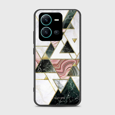 Vivo V25 5G Cover- O'Nation Shades of Marble Series - HQ Ultra Shine Premium Infinity Glass Soft Silicon Borders Case