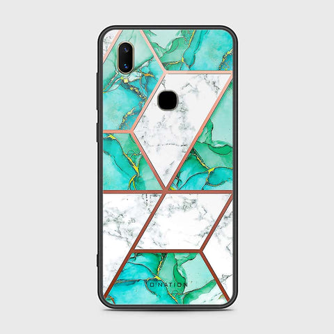 Vivo V11i Cover- O'Nation Shades of Marble Series - HQ Ultra Shine Premium Infinity Glass Soft Silicon Borders Case