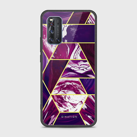 Vivo V19 Cover- O'Nation Shades of Marble Series - HQ Ultra Shine Premium Infinity Glass Soft Silicon Borders Case