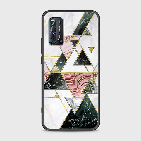 Vivo V19 Cover- O'Nation Shades of Marble Series - HQ Ultra Shine Premium Infinity Glass Soft Silicon Borders Case