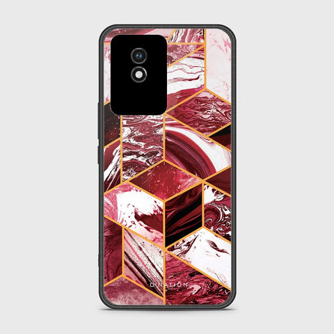 Vivo Y02A Cover- O'Nation Shades of Marble Series - HQ Ultra Shine Premium Infinity Glass Soft Silicon Borders Case