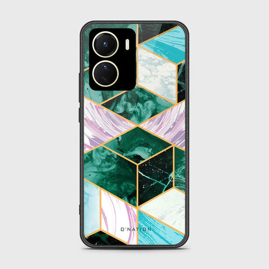 Vivo Y16 Cover- O'Nation Shades of Marble Series - HQ Ultra Shine Premium Infinity Glass Soft Silicon Borders Case