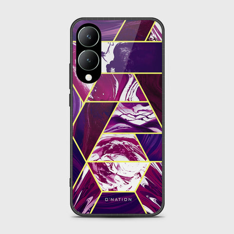 Vivo Y17s Cover- O'Nation Shades of Marble Series - HQ Ultra Shine Premium Infinity Glass Soft Silicon Borders Case