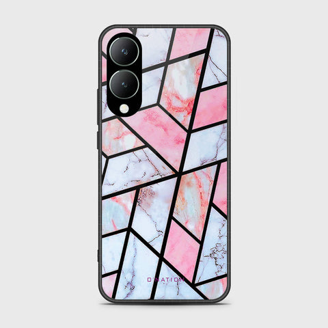 Vivo Y17s Cover- O'Nation Shades of Marble Series - HQ Ultra Shine Premium Infinity Glass Soft Silicon Borders Case