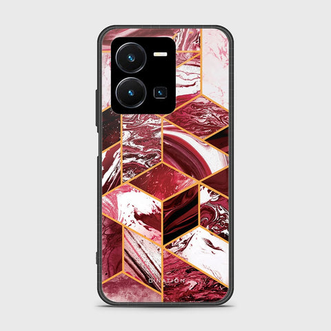 Vivo Y35 4G Cover - O'Nation Shades of Marble Series - HQ Ultra Shine Premium Infinity Glass Soft Silicon Borders Case