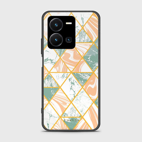 Vivo Y35 4G Cover - O'Nation Shades of Marble Series - HQ Ultra Shine Premium Infinity Glass Soft Silicon Borders Case