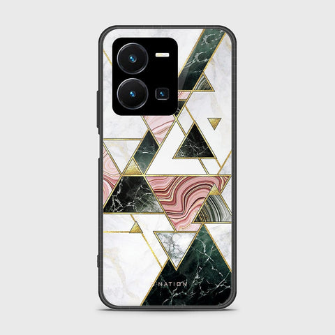 Vivo Y35 4G Cover - O'Nation Shades of Marble Series - HQ Ultra Shine Premium Infinity Glass Soft Silicon Borders Case