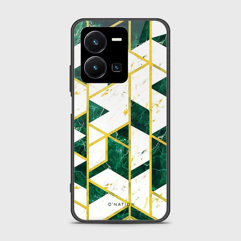 Vivo Y35 4G Cover - O'Nation Shades of Marble Series - HQ Ultra Shine Premium Infinity Glass Soft Silicon Borders Case