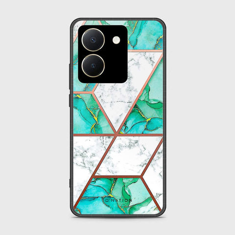 Vivo Y27s Cover- O'Nation Shades of Marble Series - HQ Ultra Shine Premium Infinity Glass Soft Silicon Borders Case