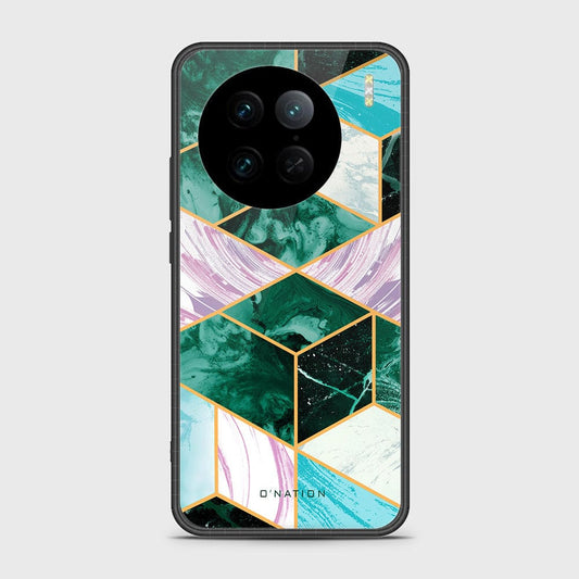 Vivo X90 Pro Cover - O'Nation Shades of Marble Series - HQ Ultra Shine Premium Infinity Glass Soft Silicon Borders Case