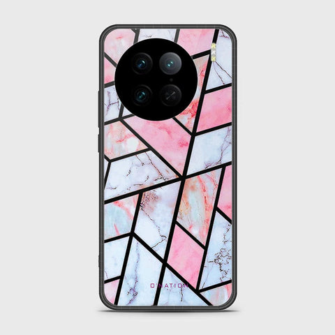 Vivo X90 Pro Cover - O'Nation Shades of Marble Series - HQ Ultra Shine Premium Infinity Glass Soft Silicon Borders Case