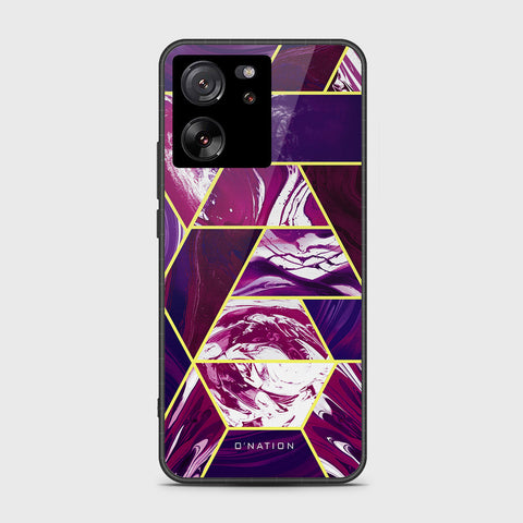 Xiaomi 13T Cover- O'Nation Shades of Marble Series - HQ Ultra Shine Premium Infinity Glass Soft Silicon Borders Case
