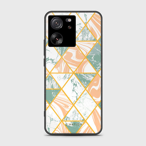 Xiaomi 13T Cover- O'Nation Shades of Marble Series - HQ Ultra Shine Premium Infinity Glass Soft Silicon Borders Case