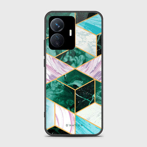 Vivo Y77e Cover- O'Nation Shades of Marble Series - HQ Ultra Shine Premium Infinity Glass Soft Silicon Borders Case