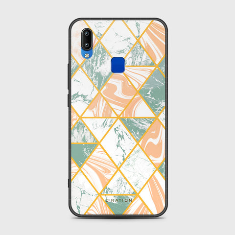 Vivo Y91i Cover- O'Nation Shades of Marble Series - HQ Ultra Shine Premium Infinity Glass Soft Silicon Borders Case