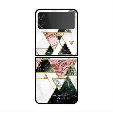 Samsung Galaxy Z Flip 3 5G Cover - O'Nation Shades of Marble Series - HQ Premium Shine Durable Shatterproof Case