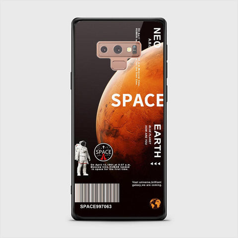 Samsung Galaxy Note 9 Cover - Limitless Series - D85 - HQ Ultra Shine Premium Infinity Glass Soft Silicon Borders Case ( Fast Delivery )