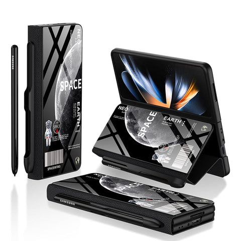 Samsung Galaxy Z Fold 3 5G Cover - Limitless Series - HQ Ultra Shine Premium Infinity Glass Soft Silicon Borders Case