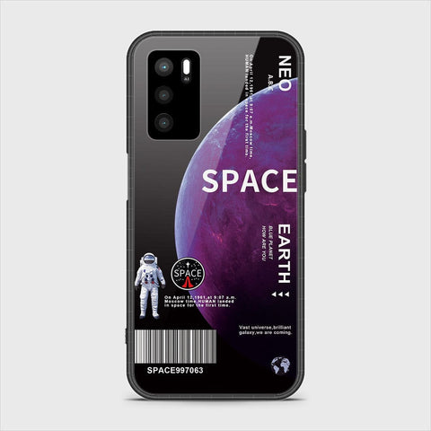 Oppo A16 Cover - Limitless Series - HQ Ultra Shine Premium Infinity Glass Soft Silicon Borders Case