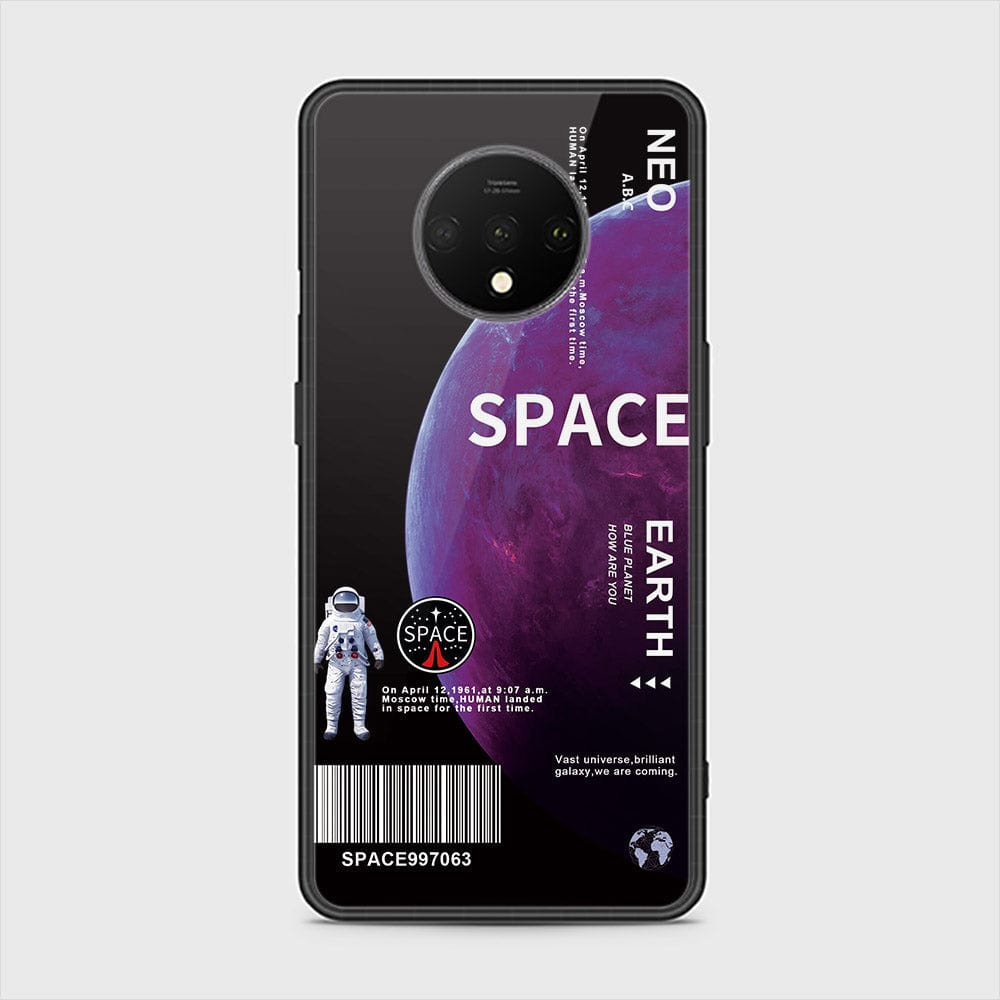 OnePlus 7T Cover - Limitless Series - D12 - HQ Ultra Shine Premium Infinity Glass Soft Silicon Borders Case ( Fast Delivery )