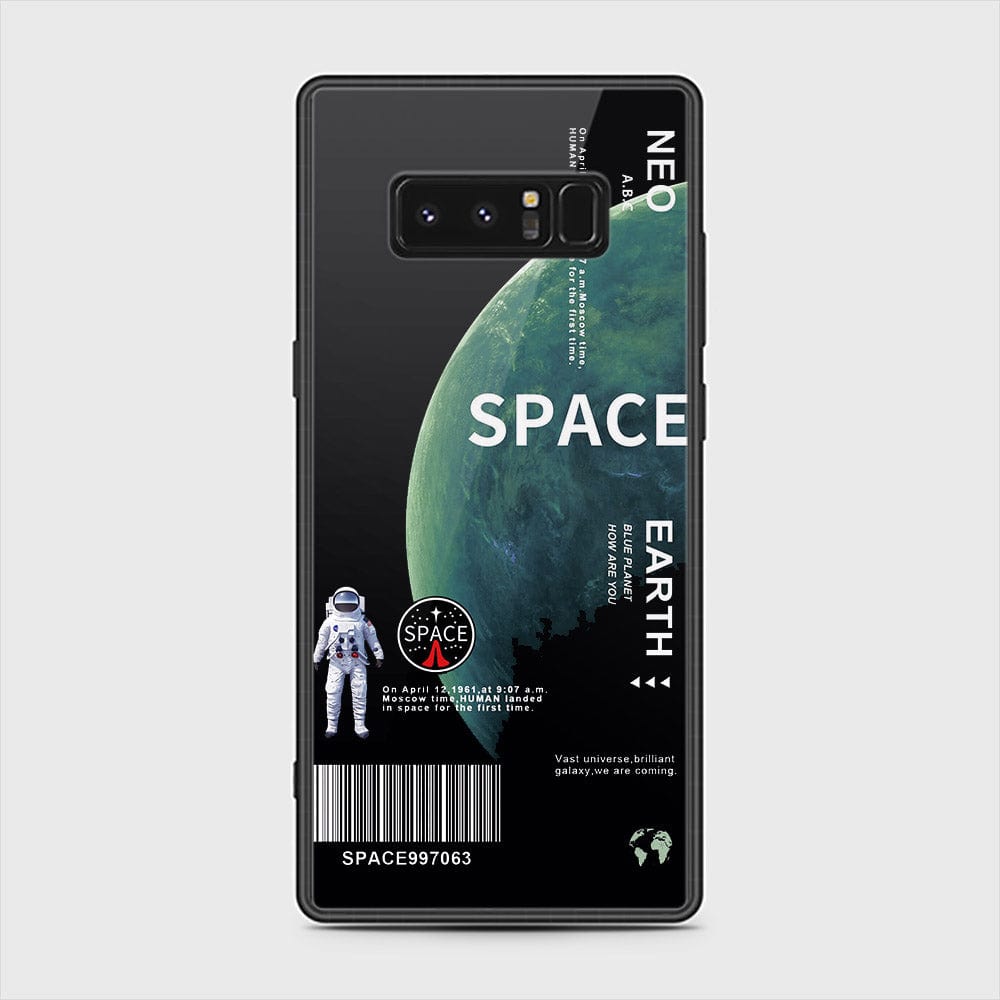 Samsung Galaxy Note 8 Cover - Limitless Series - HQ Ultra Shine Premium Infinity Glass Soft Silicon Borders Case (Fast Delivery)