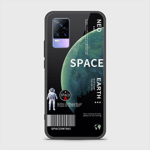 Vivo V21e Cover - Limitless Series - D172 - HQ Ultra Shine Premium Infinity Glass Soft Silicon Borders Case ( Fast Delivery )