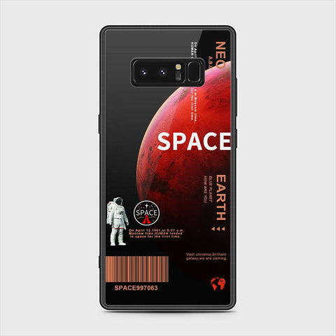 Samsung Galaxy Note 8 Cover - Limitless Series - D97 - HQ Ultra Shine Premium Infinity Glass Soft Silicon Borders Case ( Fast Delivery )