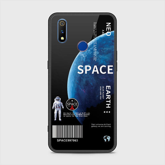 Realme 3 Cover - Limitless Series - HQ Ultra Shine Premium Infinity Glass Soft Silicon Borders Case