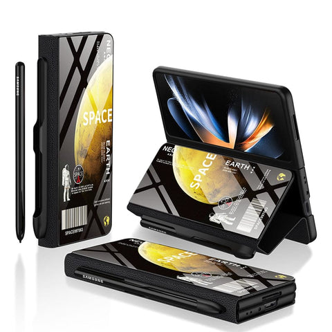 Samsung Galaxy Z Fold 3 5G Cover - Limitless Series - HQ Ultra Shine Premium Infinity Glass Soft Silicon Borders Case