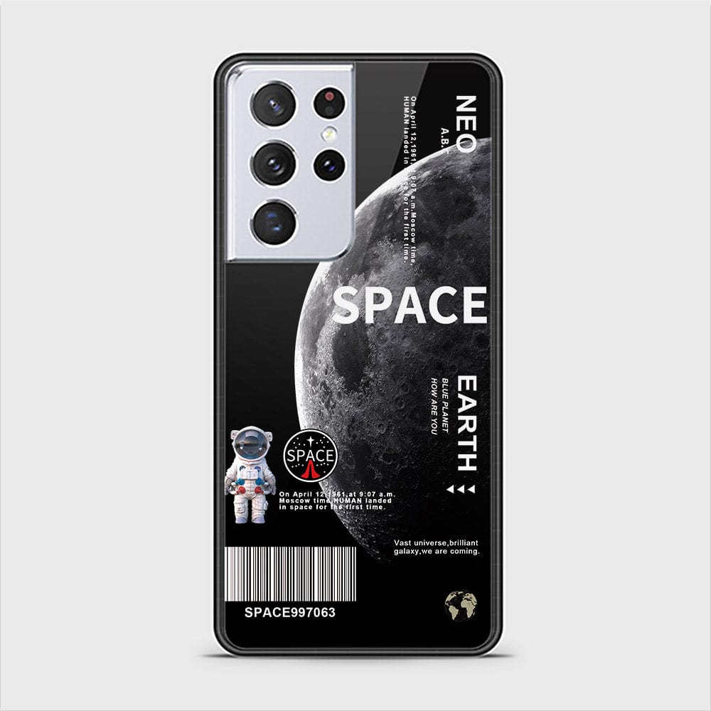 Samsung Galaxy S21 Ultra 5G Cover - Limitless Series - D217 - HQ Ultra Shine Premium Infinity Glass Soft Silicon Borders Case ( Fast Delivery )