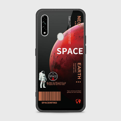 Oppo A8 Cover- Limitless Series - HQ Ultra Shine Premium Infinity Glass Soft Silicon Borders Case