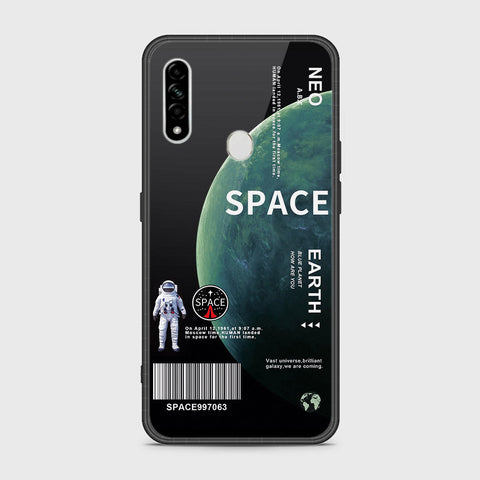 Oppo A8 Cover- Limitless Series - HQ Ultra Shine Premium Infinity Glass Soft Silicon Borders Case