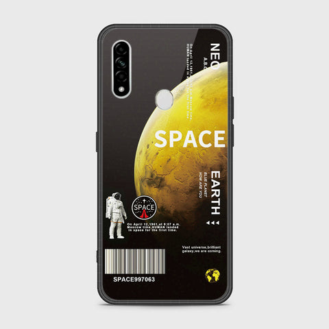 Oppo A8 Cover- Limitless Series - HQ Ultra Shine Premium Infinity Glass Soft Silicon Borders Case