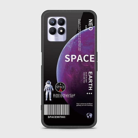 Realme 8i Cover - Limitless Series - HQ Ultra Shine Premium Infinity Glass Soft Silicon Borders Case